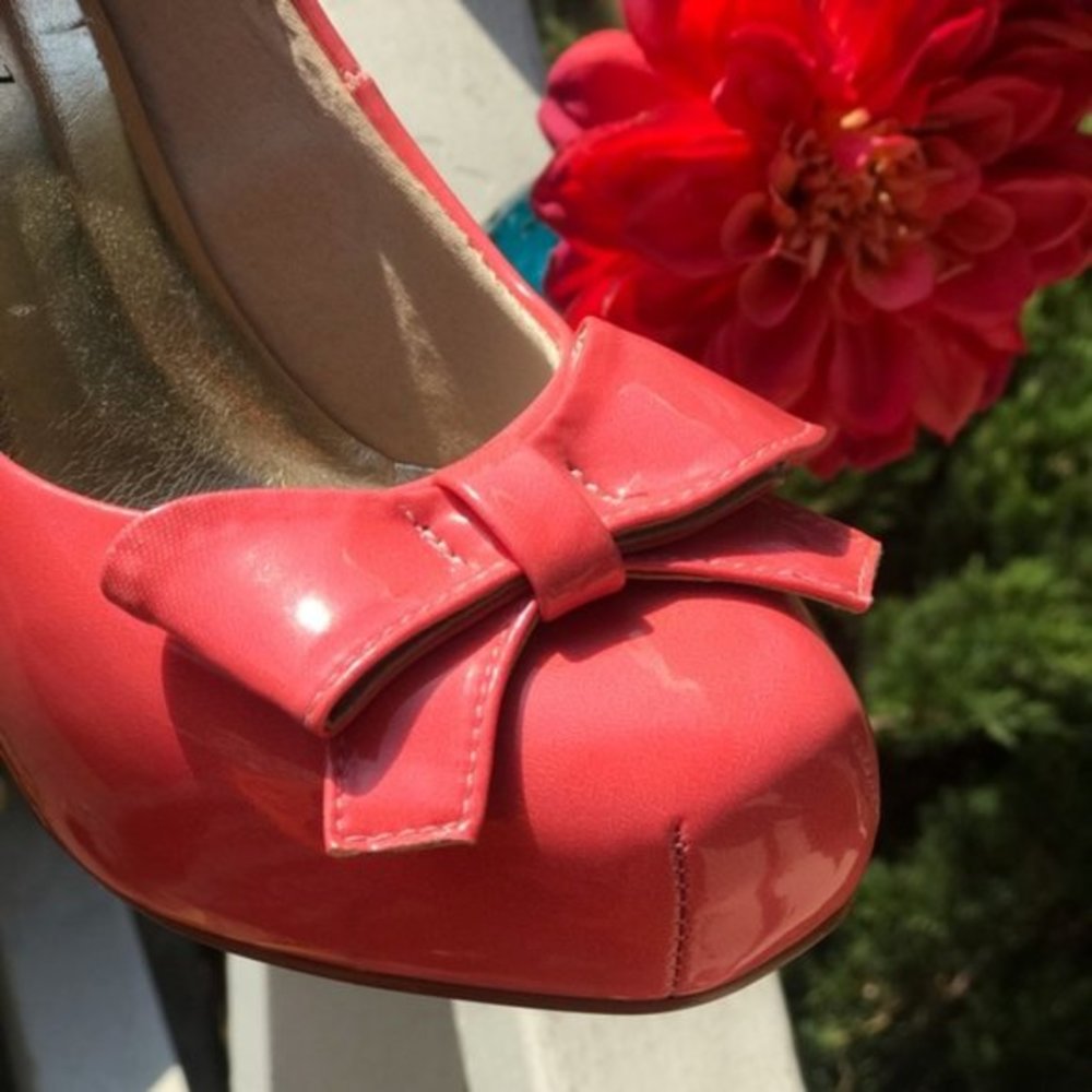 Luciana Gimenez Square Toe Red Bottom Platforms - image 5